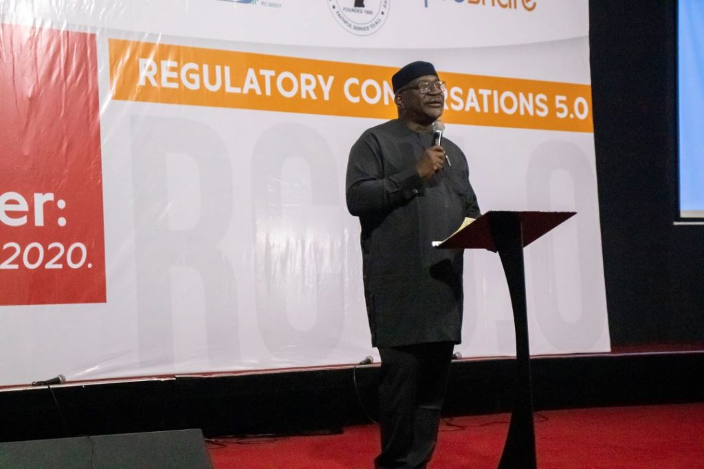 Soji Apampa speaking at the 5th Regulatory Conversations event